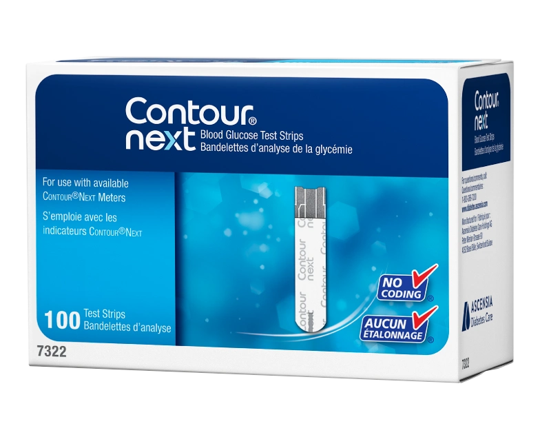 Ascensia CONTOUR ® NEXT Blood Glucose Test Strips, 100 Strips