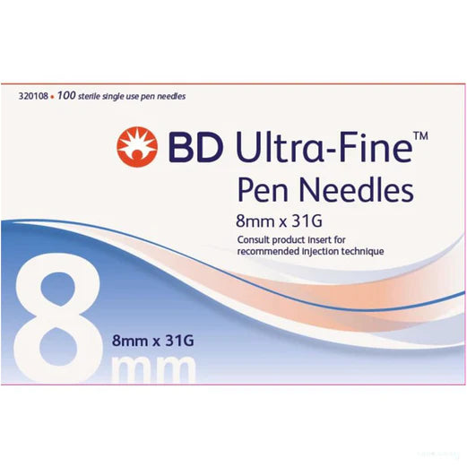 BD Ultra-Fine™ Pen Needles 31G x 8mm, 100 Count