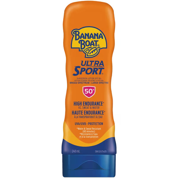 Banana Boat Ultra Sport Sunscreen Lotion SPF 50+, 240 mL