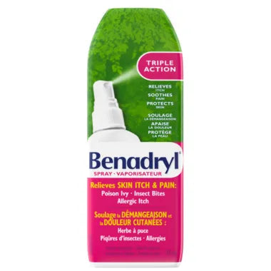 Benadryl Triple Action Itch Relief Spray, 59 mL