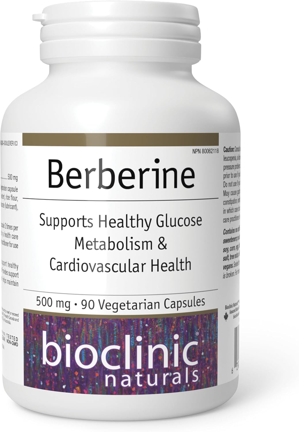 Bioclinic Naturals Berberine 500 mg – Blood Sugar Support, 90 Veg Capsules