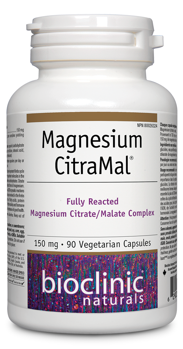 Bioclinic Naturals Magnesium CitraMal ® 150 mg 90 Veg Capsules