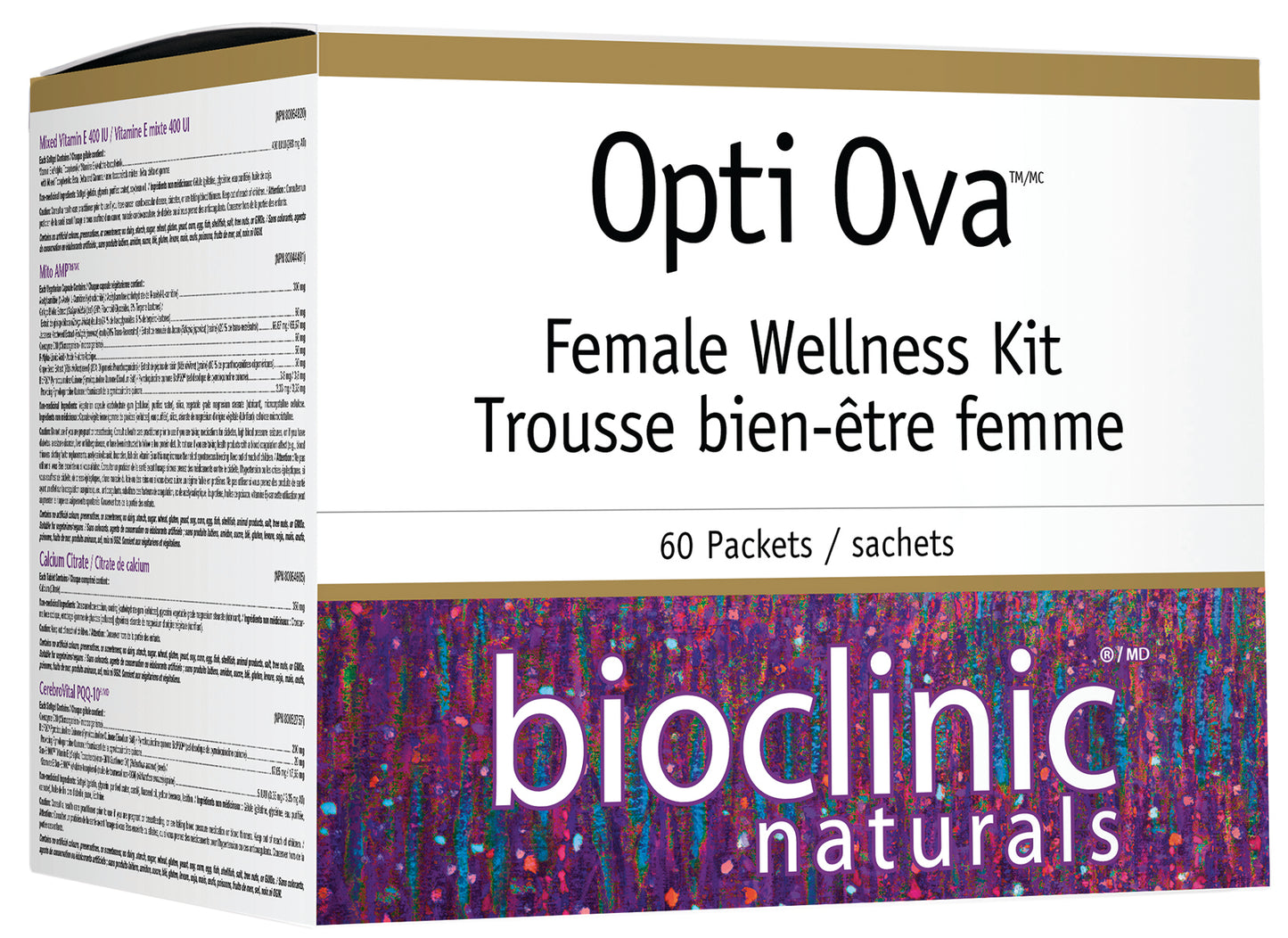 Bioclinic Naturals Opti Ova Female Wellness Kit - Fertility Support, 60 Packets