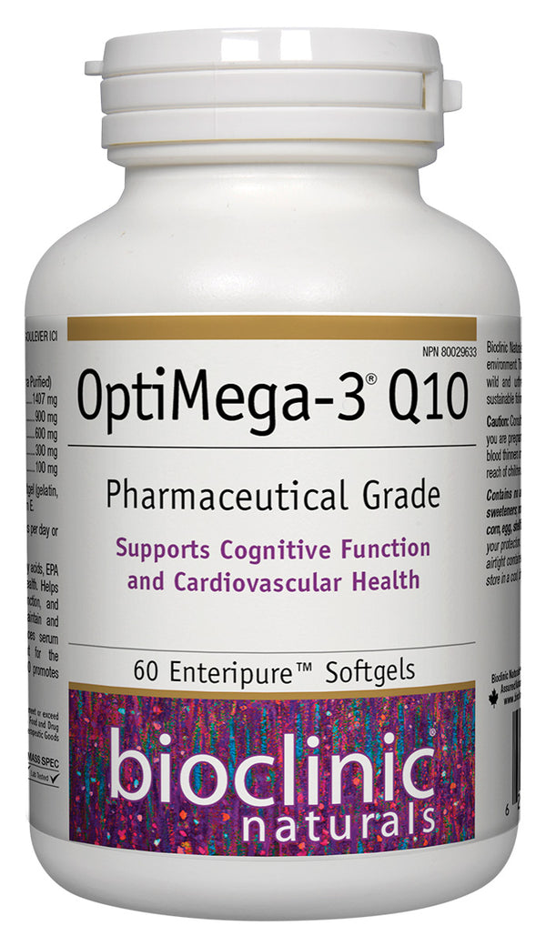 Bioclinic Naturals OptiMega-3 Q10, 60 Softgels