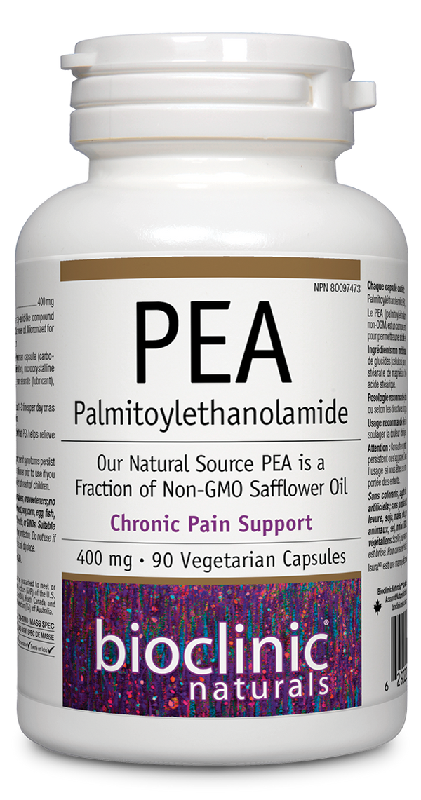Bioclinic Naturals PEA (Palmitoylethanolamide) 90 Veg Capsules