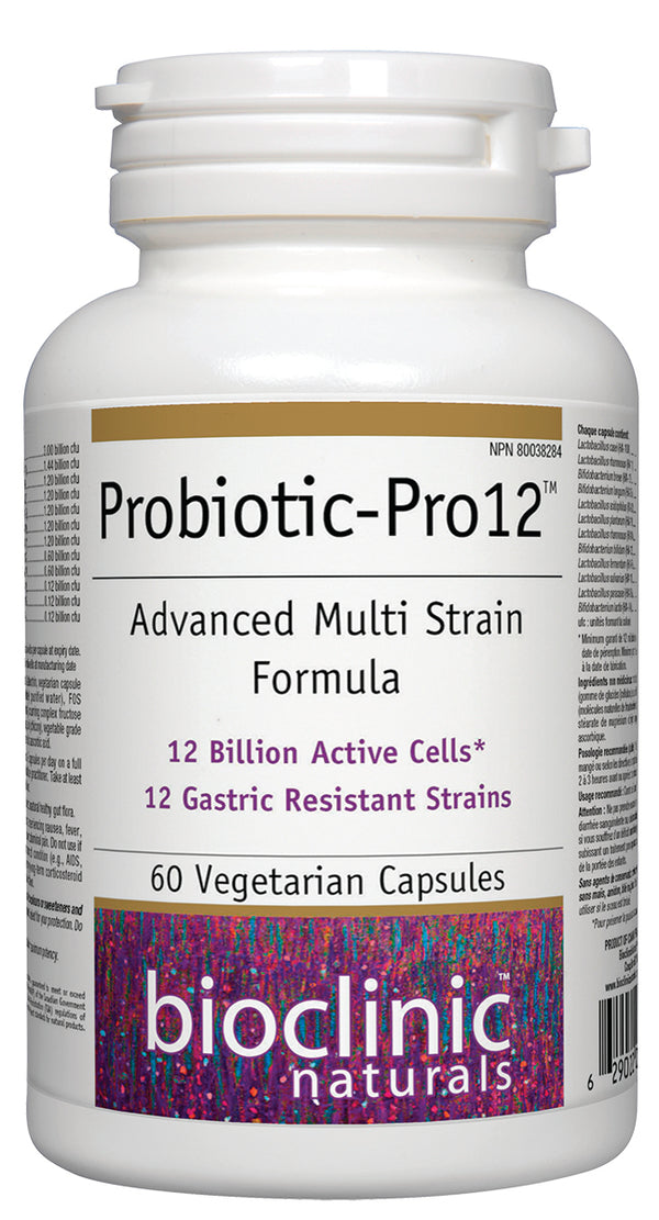 Bioclinic Naturals Probiotic Pro 12, 60 Veg Capsules