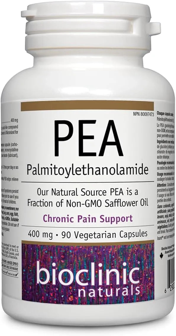 Bioclinic PEA (Palmitoylethanolamide) 400 mg, 90 Veg Capsules