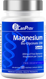 CanPrev Magnesium Bis-Glycinate 200 mg Gentle, 120 Vegetable Capsules &mdash; view 1