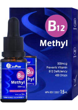 CanPrev B12 Methyl 500 mcg Drops – 15 mL Liquid (Methylcobalamin)