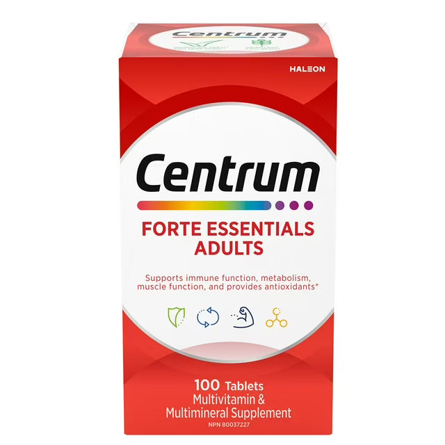 Centrum Forte Essentials Adults, 100 Tablets