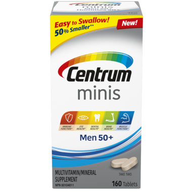 Centrum Minis Men 50+, 160 Tablets