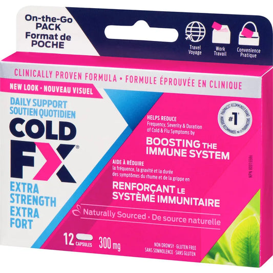 Daily Support Cold-FX Extra Strength, 12 Capsules