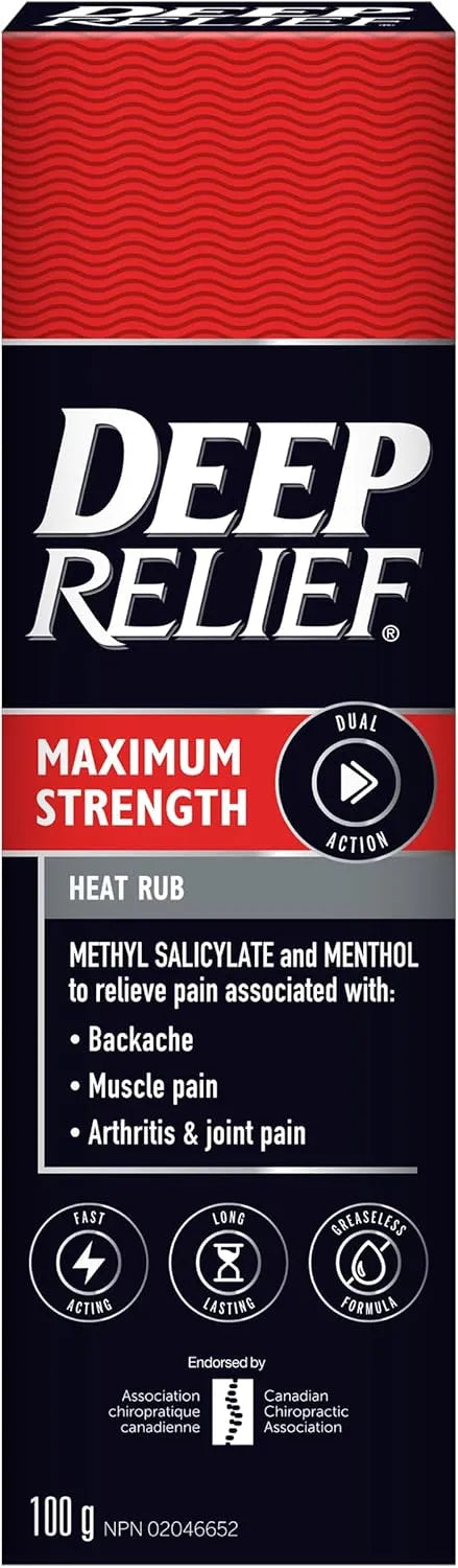 Deep Relief Max Strength Heat Pain Relief Rub 100g