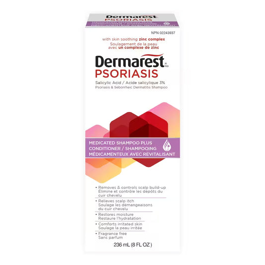 Dermarest Psoriasis Medicated Shampoo Plus Conditioner 236 mL
