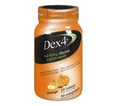 Dex4® Glucose Tablet, Orange, 50 Tablets