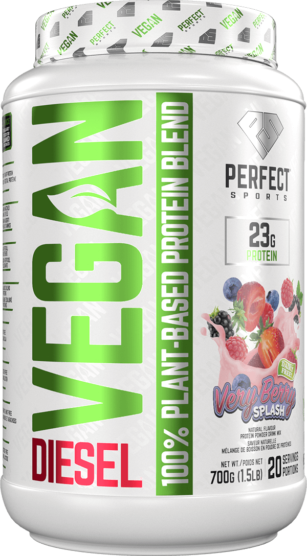 Diesel Vegan 100% Plant Based Protein Powder, Very Berry Splash, 700 g
