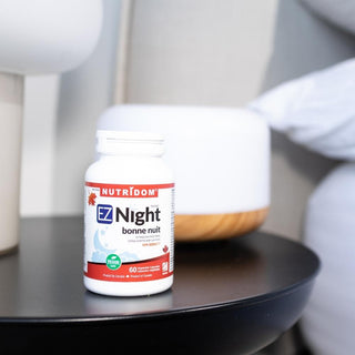 Nutridom EZ Night (60 Veggie Capsules), Featuring Damiana, Passionflower, Lemon Balm, 5-HTP, Valerian, GABA & L-Theanine