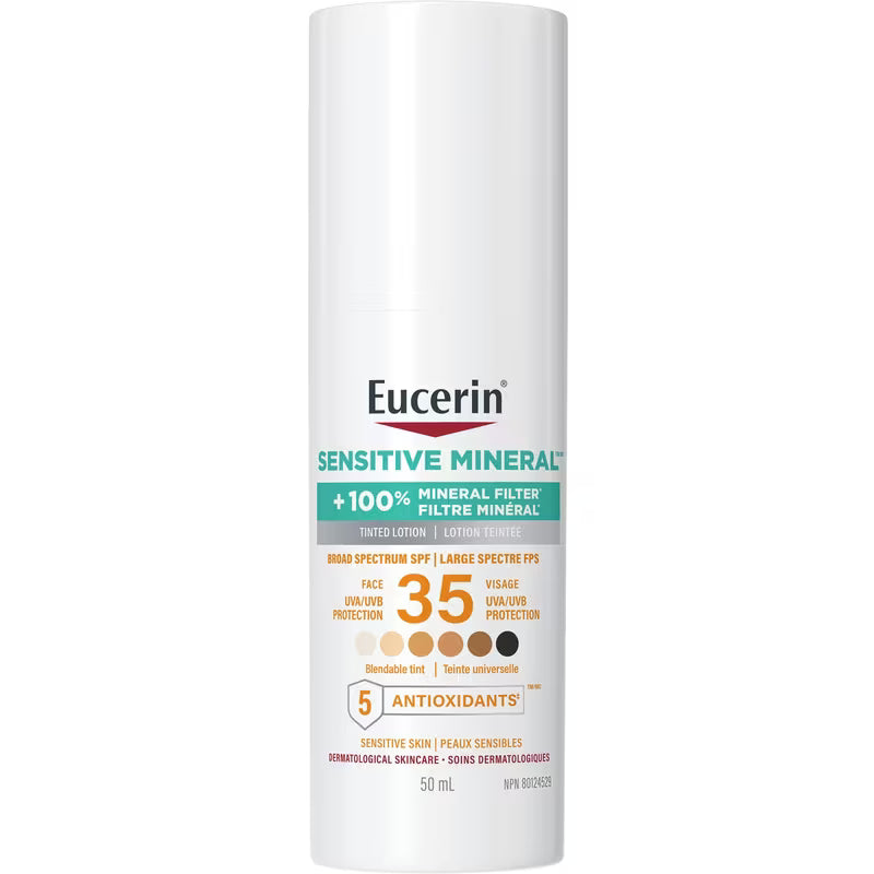 Eucerin Sun Tinted Mineral Face Sunscreen SPF 35, 50 mL