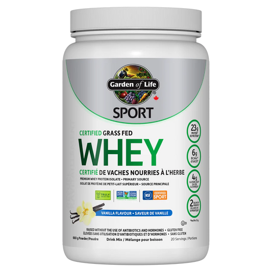 Garden of Life Sport Grass-Fed Whey Protein (Vanilla), 660 gm