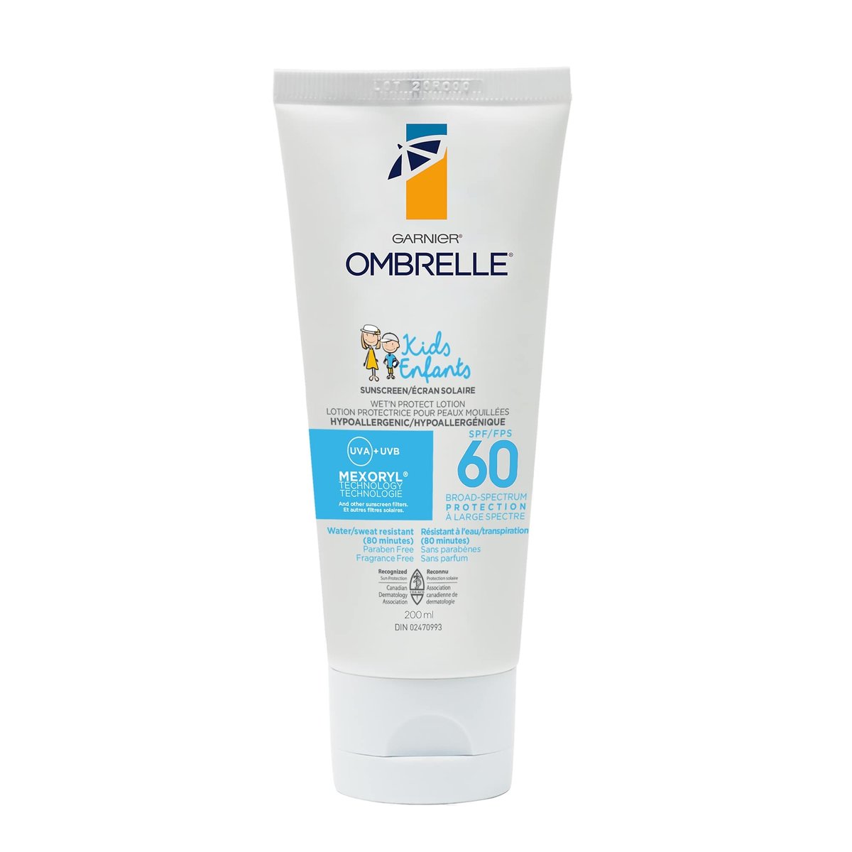 Garnier Ombrelle Kids Wet ‘N Protect Sunscreen Lotion SPF 60, 200 mL