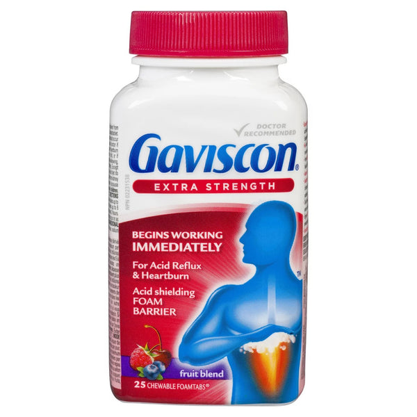 Gaviscon Extra Strength, 25 Chewable FoamTabs