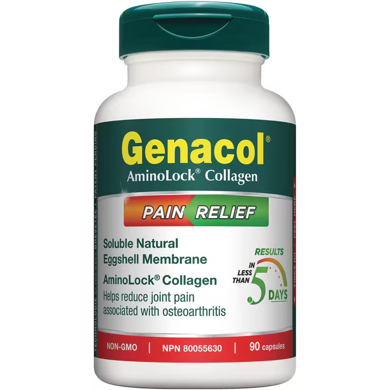 Genacol Pain Relief Capsules – AminoLock® Collagen with Glucosamine, 90 Capsules