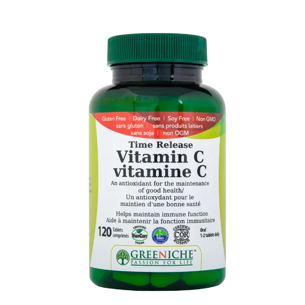 Greeniche Vitamin C, 120 Time Release Tablets