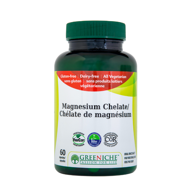 Greeniche Magnesium Chelate, 60 Capsules