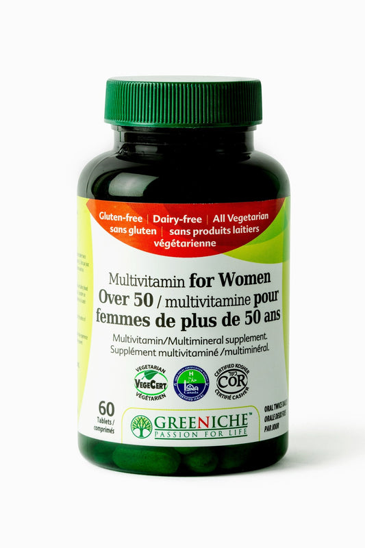 Greeniche Multivitamin for Women Over 50, 60 Tablets