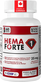 HEMAFORTE FE Heme Iron Supplement, 60 Capsules &mdash; view 1