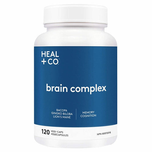 Heal+Co Brain Complex, 120 Vegetable Capsules