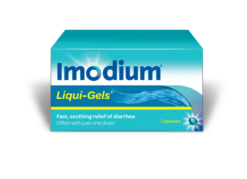 Imodium Liqui-Gels Fast Relief of Diarrhea with Loperamide Hydrochloride 6 Tablets