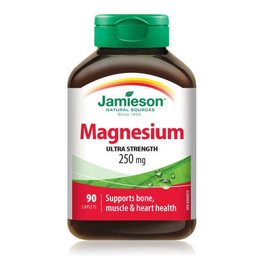 Jamieson Magnesium 250 mg, 90 Caplets