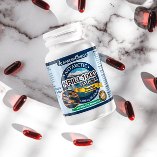 AdvancedOmega® Antarctic Krill Oil 1000mg with DHA, EPA, Astaxanthin (60 Softgels)