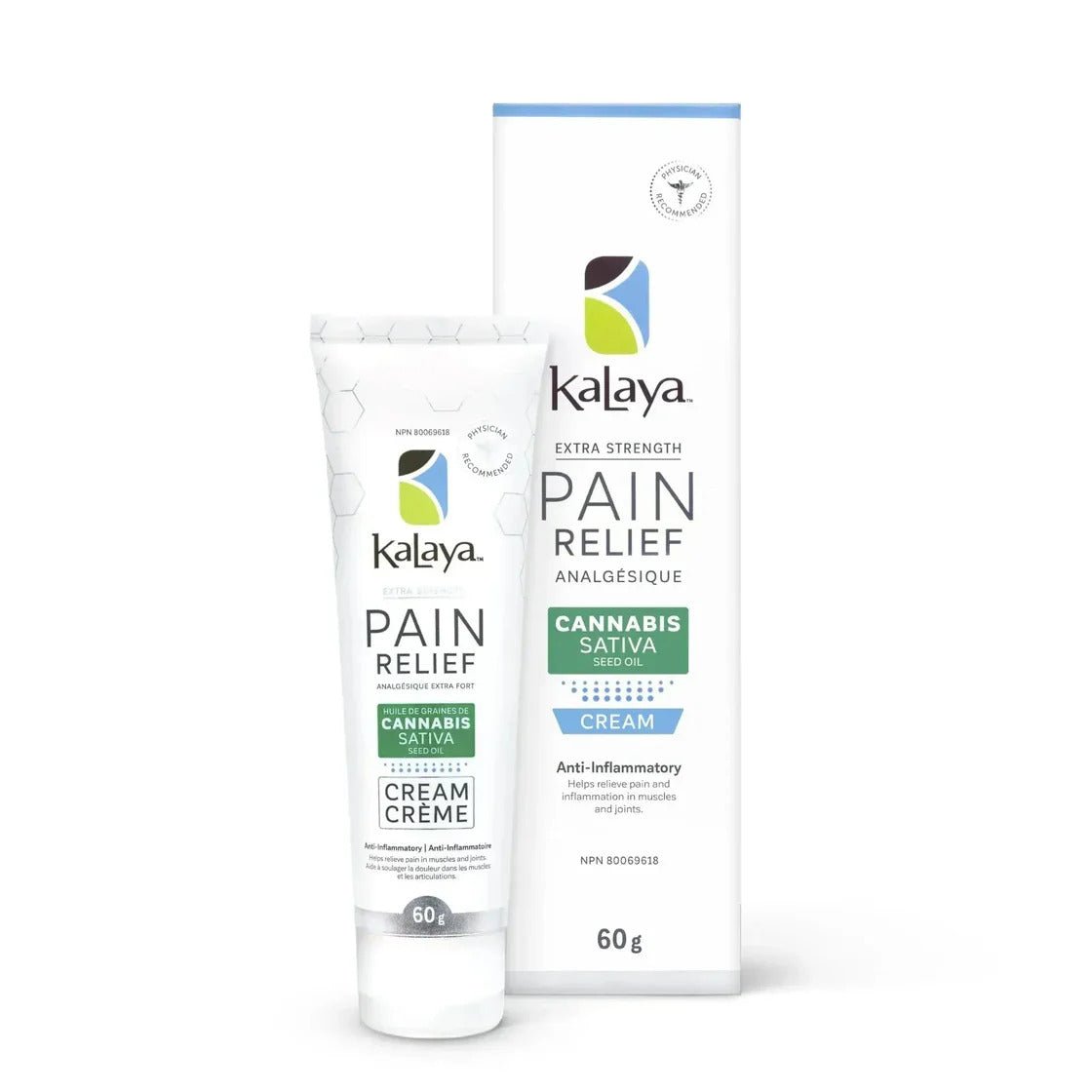 Kalaya Extra Strength Pain Relief With Cannabis Sativa Seed Oil, 60 g