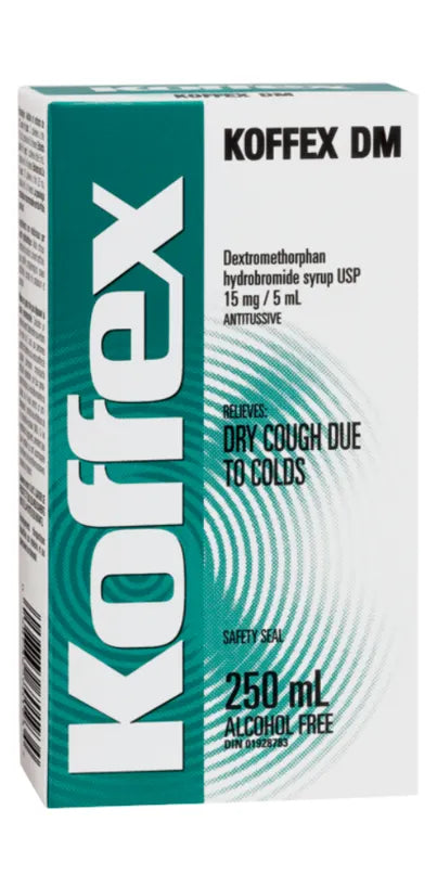 Koffex DM (Dextromethorphan) Syrup, 250 mL