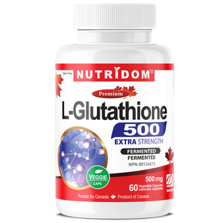 Nutridom® L-Glutathione 500 Extra Strength (60 Veggie caps)