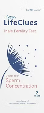 LifeClues Male Fertility Test – Sperm Concentration Screening, 2 Tests