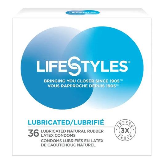 LifeStyles Lubricated Latex Condoms, 36 ct