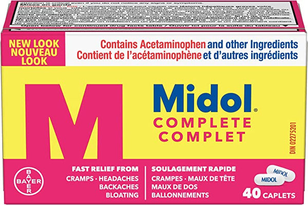 Midol Complete, 40 Caplets
