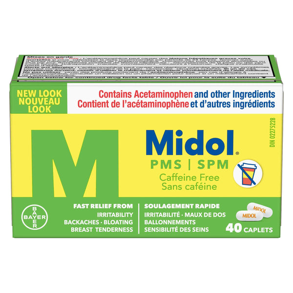 Midol PMS Caffeine Free, 40 Caplets