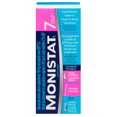 MonistatÂ® 7 Dual-Pak Vaginal Antifungal Treatment