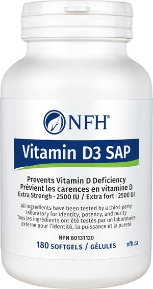 NFH Vitamin D3 SAP 2500IU softgels