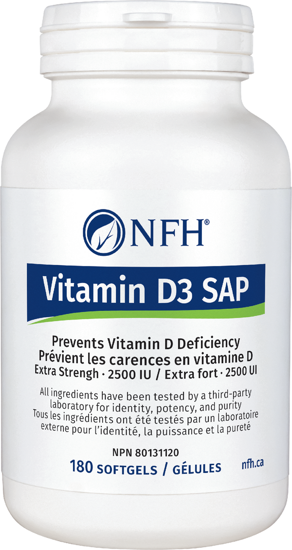 NFH Vitamin D3 SAP 2500IU softgels