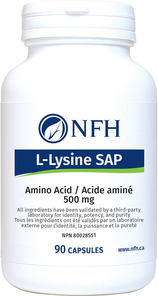 NFH L-Lysine SAP, essential amino acid,  90 Capsules