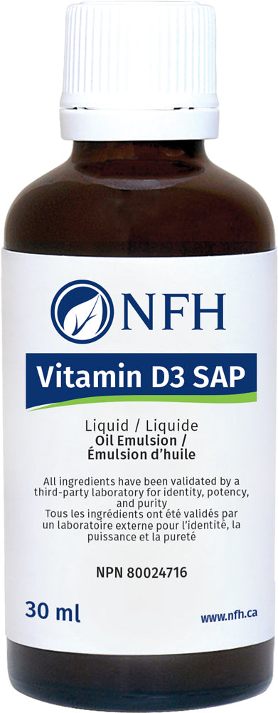 NFH Vitamin D3 SAP 1000IU Liquid, 30 mL