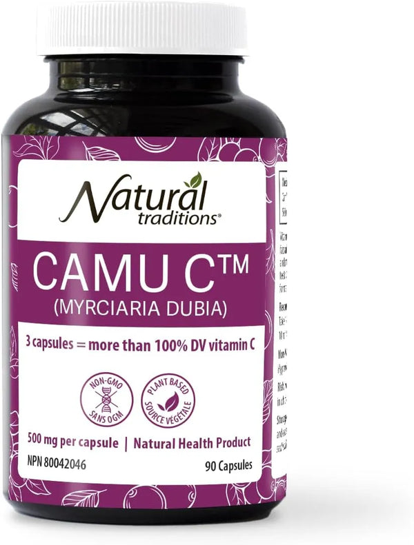 Natural CAMU C (Myrciaria dubia) 500 mg, 90 capsules