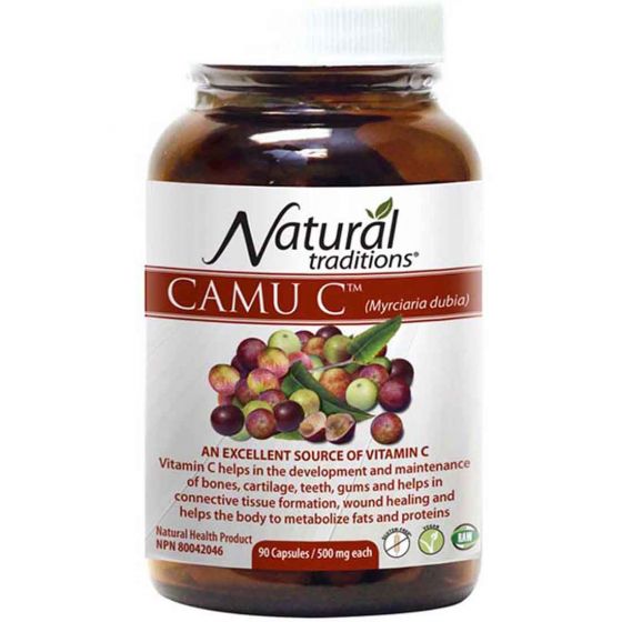 Natural CAMU C (Myrciaria dubia) 500 mg, 90 capsules