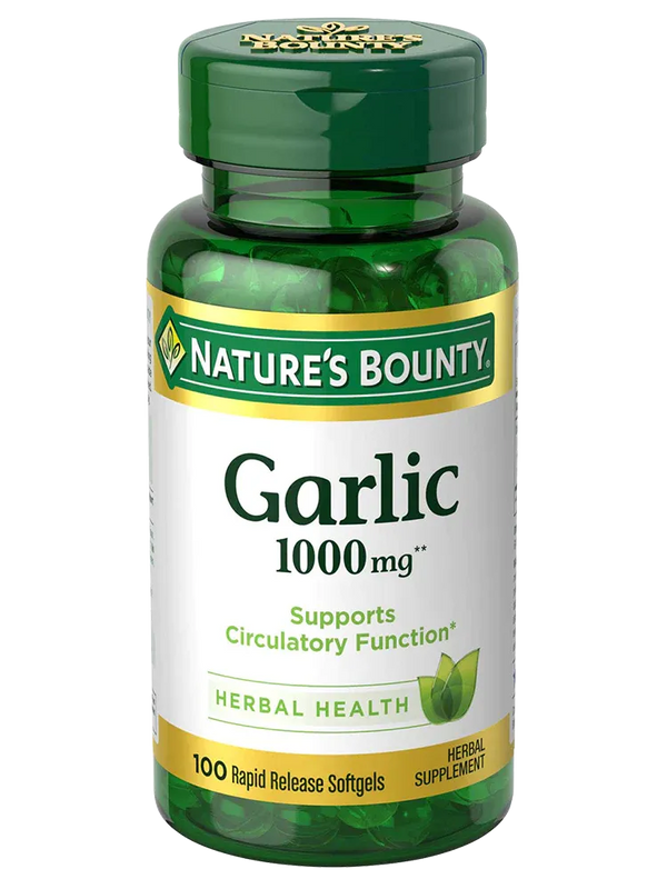 Nature's Bounty Garlic 1000mg, 100 Softgels