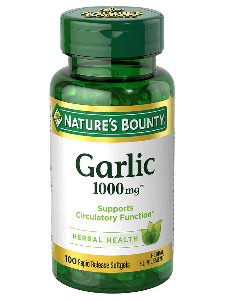 Nature's Bounty Garlic 1000mg, 100 Softgels